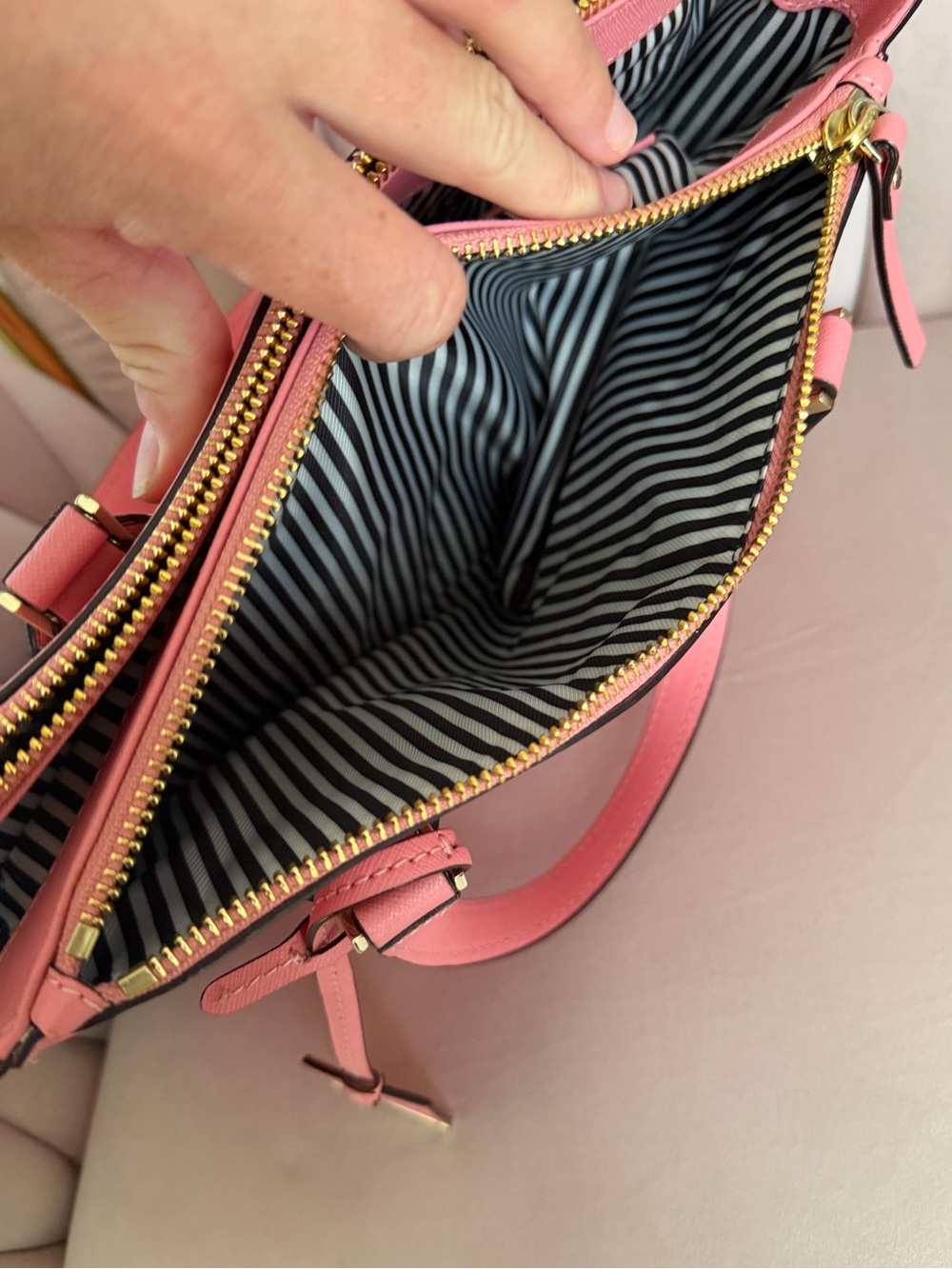 🩷 Kate Spade ♠️ Pink Leather Cameron Street Teagan Satchel - Picture 16 of 16